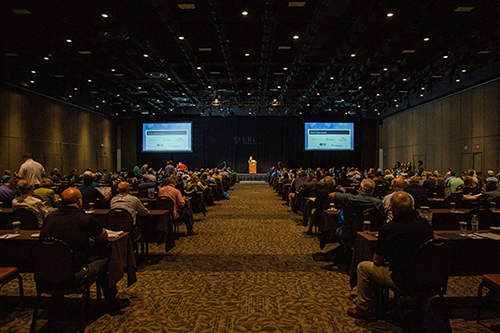 A photo from the 2019 AEP Medicare Connections Conference carrier presentation at the Hershey Lodge.