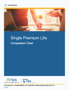 Get single premium life product information.